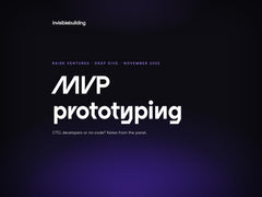 MVP Prototyping: Notes from the Raise Deep Dive Panel